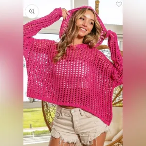 Beautiful Crochet Bibi Sweater Size Large