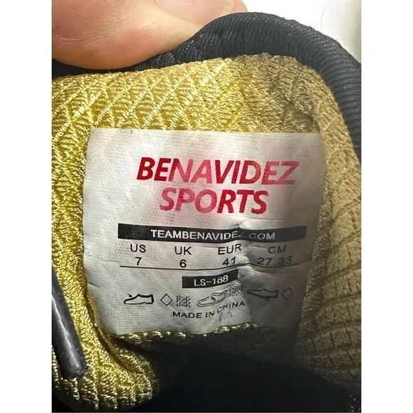 Benavidez Sports Boxing Boots Black Men’s Size 7