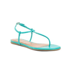 BERNARDO aqua Made In Brazil Leather Haven T Strap Sandals