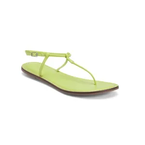 BERNARDO Citron Made In Brazil Leather Lily Thong Sandals
