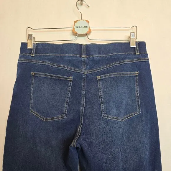 Betabrand Straight-Leg 4-Pocket Betabrand Yoga Denim In Dark Indigo LP