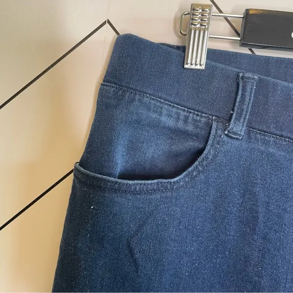 Betabrand | Straight Leg 4 Pocket Yoga Denim Indigo Blue Size XL