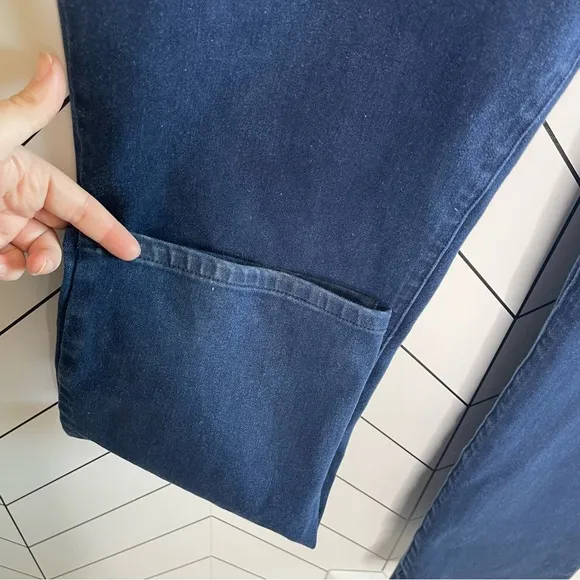 Betabrand | Straight Leg 4 Pocket Yoga Denim Indigo Blue Size XL