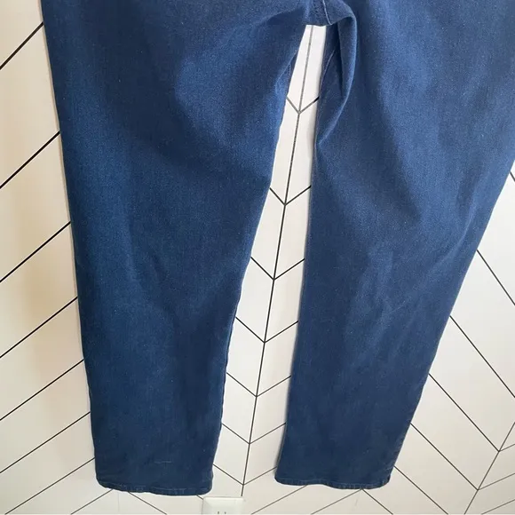 Betabrand | Straight Leg 4 Pocket Yoga Denim Indigo Blue Size XL