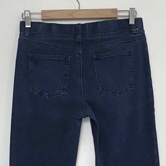 Betabrand Straight-Leg 4-Pocket Yoga Denim Jeans in Dark Indigo