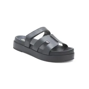 BIBI LOU Black Leather Slide Sandals