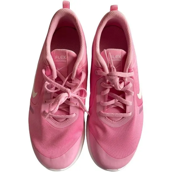 Big Girl’s Sneakers Size 7Y Nike Flex Experience RN 8 Grade School Pink