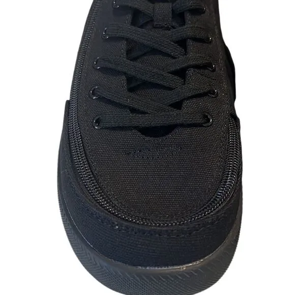 Billy Black To the Floor Fabric Upper Lace and Zip Closure Sneakers Sz 7 Kids 8