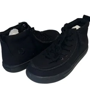 Billy Black To the Floor Fabric Upper Lace and Zip Closure Sneakers Sz 7 Kids 8