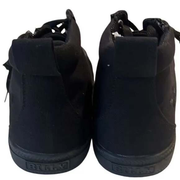 Billy Black To the Floor Fabric Upper Lace and Zip Closure Sneakers Sz 7 Kids 8