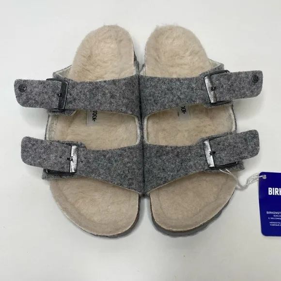 Birkenstock Arizona Happy Lamb Kids slides size 13