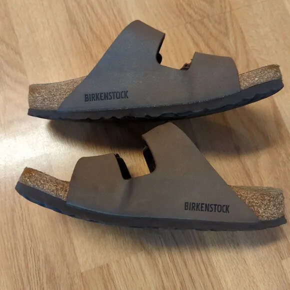 Birkenstock Arizona Slide Sandals Womens 36 US 5.5 Brown Buckle Summer Festival