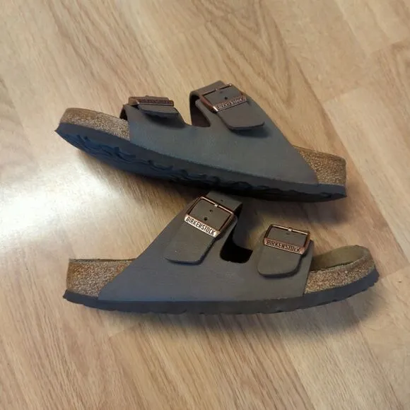Birkenstock Arizona Slide Sandals Womens 36 US 5.5 Brown Buckle Summer Festival