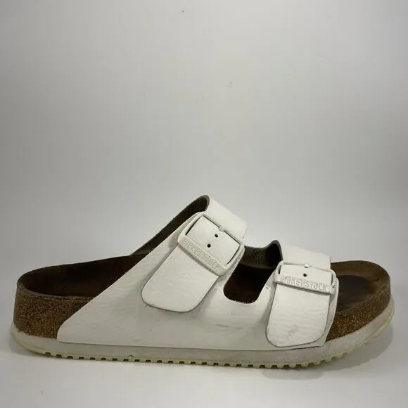 Birkenstock Arizona Super Grip Sandals Womens Size 36 US 6-6.5 White Soft FB
