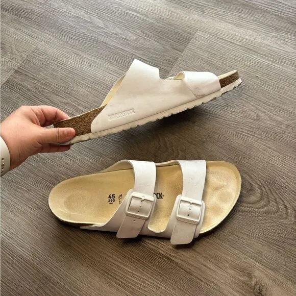 BIRKENSTOCK Arizona White Birko-Flor White Leather Style: 0552681