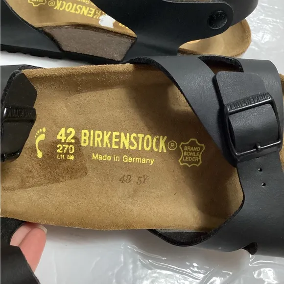 Birkenstock black Rio  birko flor unisex sandals