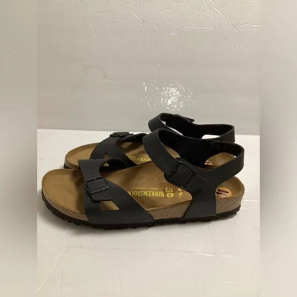 Birkenstock black Rio  birko flor unisex sandals