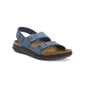 BIRKENSTOCK Blue Men's Suede Milano Ct Sandals