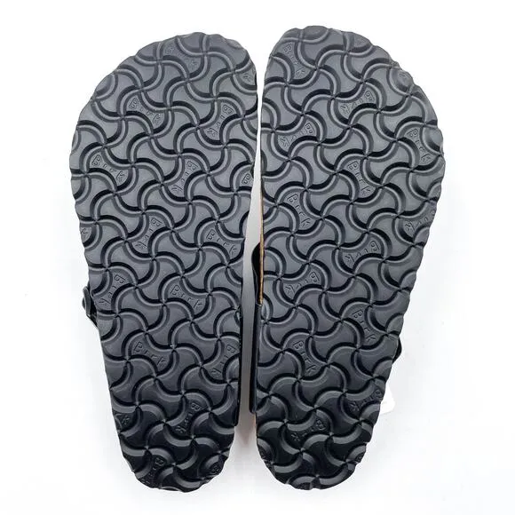 Birkenstock Gizeh Sandals Black Birko-Flor Thong Slides Sz 37 / 6 US Women's