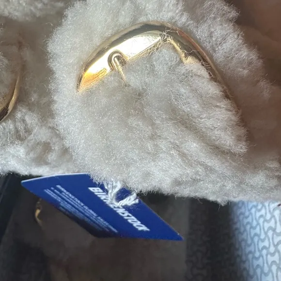 Birkenstock Gold Big Buckle Arizona Teddy Freepeople