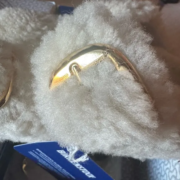 Birkenstock Gold Big Buckle Arizona Teddy Freepeople