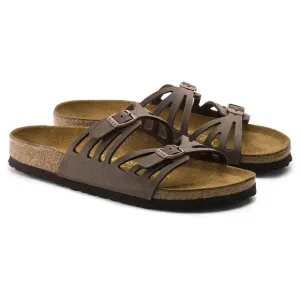 Birkenstock Granada Birkibuc Slides Sandals Brown 39 US 8 Two Straps Eva Soles
