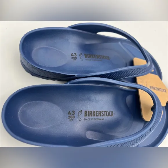 Birkenstock Honolulu EVA Sandals EU 43 Men’s US 10 Regular Fit Navy Blue NEW