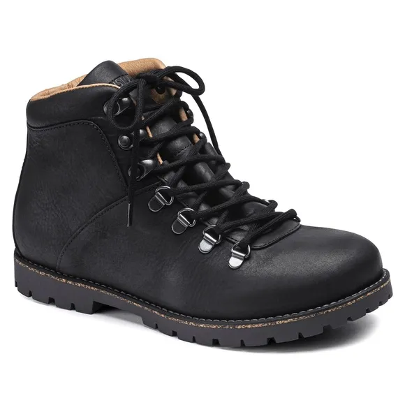 Birkenstock Jackson Boot Black Nubuck Leather Lace Up Boot Size 5 US 36 EU nwt