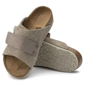 Birkenstock Kids' Kyoto Suede Slides Sandals - size 13 C / 31 eu- Taupe