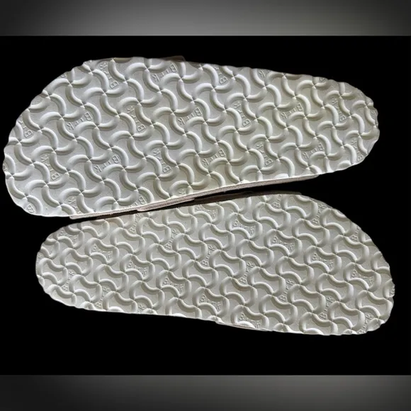 Birkenstock Kyoto Gray Taupe Slides with Camouflage Strap