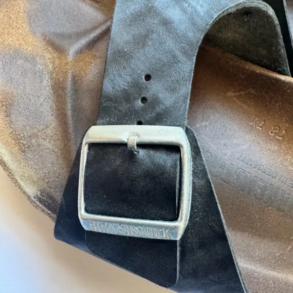 BIRKENSTOCK Madrid 1 Strap Buckle EVA Birko Sandals Slide Mules Vegan Leather 10