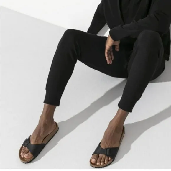 BIRKENSTOCK Madrid 1 Strap Buckle EVA Birko Sandals Slide Mules Vegan Leather 10