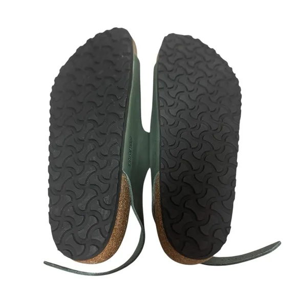 Birkenstock Milano Slingback Leather Cork Sandals Sage Hiking Walking Men 46 EU