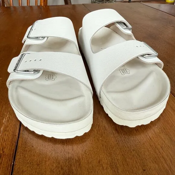 Birkenstock Monterey Natural Leather Sandal Exquisite White Mens 13 Narrow EU46