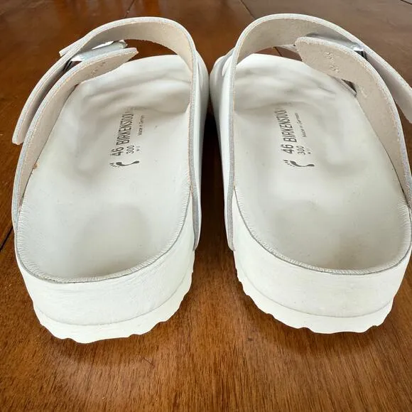 Birkenstock Monterey Natural Leather Sandal Exquisite White Mens 13 Narrow EU46