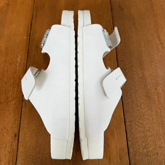 Birkenstock Monterey Natural Leather Sandal Exquisite White Mens 13 Narrow EU46