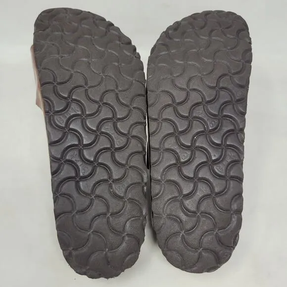 Birkenstock Sandals Womens EU37 US6 Arizona Galaxy Bronze Glitter Sparkle Slides