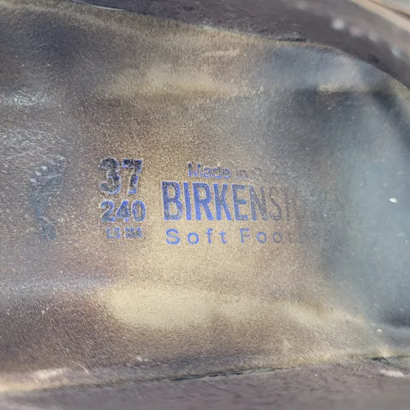Birkenstock Sandals Womens EU37 US6 Arizona Galaxy Bronze Glitter Sparkle Slides