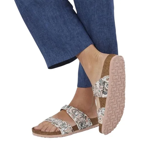 Birkenstock Sydney Paisley Light Rose vegan sandals shoes women’s eur 39 new