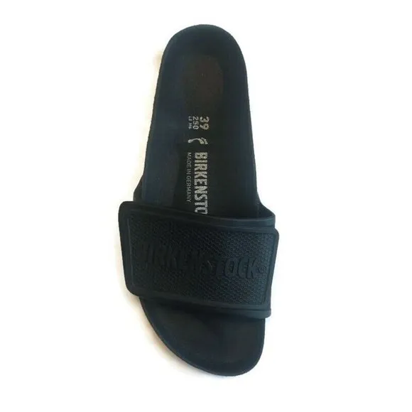 Birkenstock Tema Birko-Flor Womens Size 8 Mens 6 Sandals Slides Black EU 39