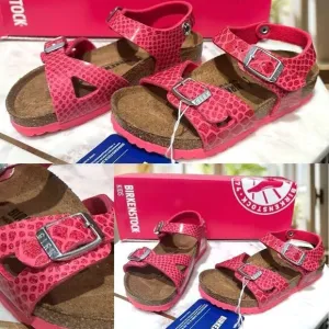 BIRKENSTOCK Toddler Kids Rio Magic Galaxy Bright Rose Pink Sandals Size 26 US 8