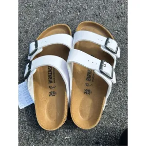 Birkenstock Women Men NEW Arizona Classic Cork Footbed 2-Strap Slides Sandal