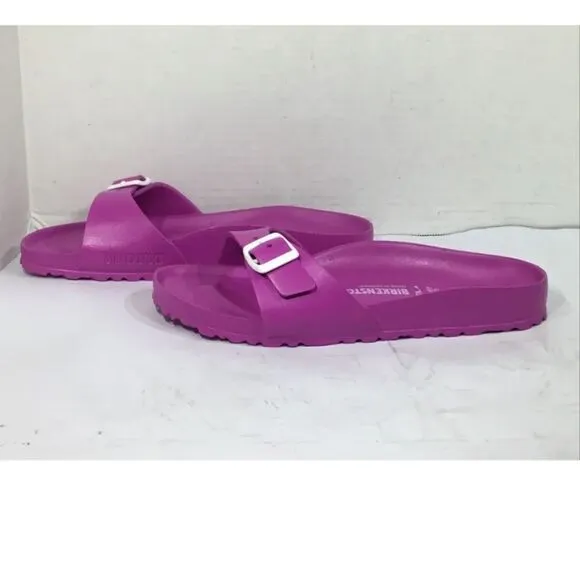 Birkenstock Womens Madrid EVA Pink Slides Sandals