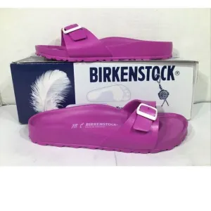 Birkenstock Womens Madrid EVA Pink Slides Sandals