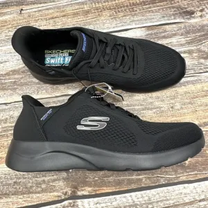 Black Swift-Fit Sneakers Hands Free Shoes Size 12 Washable