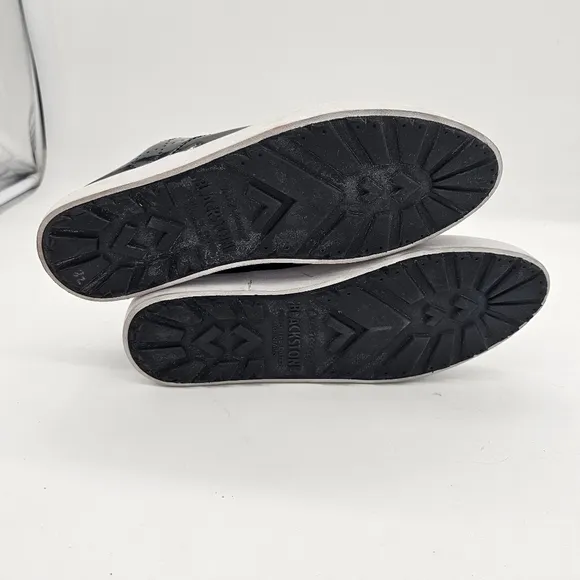 BlackStone NL41 Patent Leather Lace Up Sneakers Platform Shoes Womens Size 37