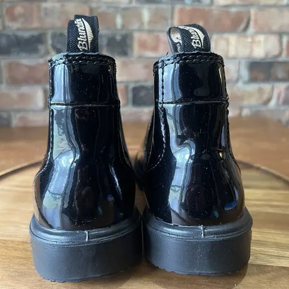 Blundstone 2255 Chelsea Boots Black Patent Leather Size 3 UK Womens 6