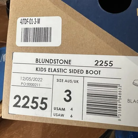 Blundstone 2255 Chelsea Boots Black Patent Leather Size 3 UK Womens 6