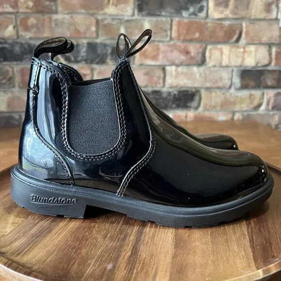 Blundstone 2255 Chelsea Boots Black Patent Leather Size 3 UK Womens 6
