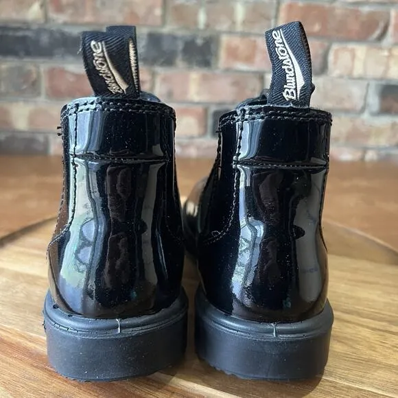 Blundstone 2255 Chelsea Boots Black Patent Shoes Leather Size 2 UK US 3.5